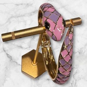 Colorful Enamel Snake Clamper Bracelets – Sold Individually